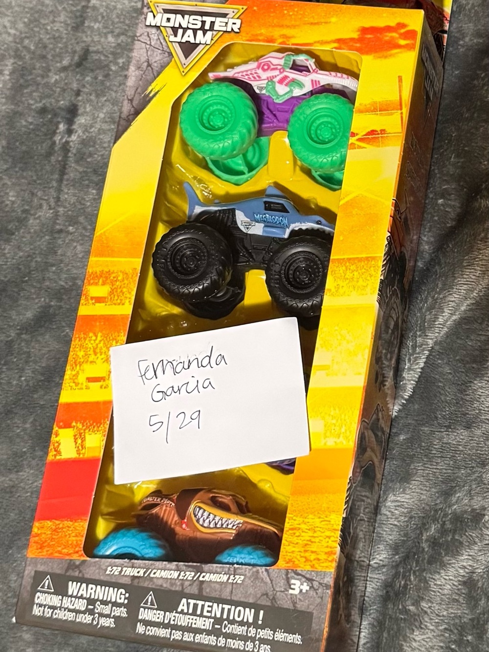 Monster jam x6 carded trucks